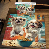Shih Tzu Snack Time Jigsaw Puzzle 1000 Pieces